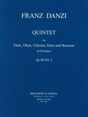 Produktbild von Quintett d-Moll op.68,3für Flöte, Oboe, Klarinette, Horn und Fagott