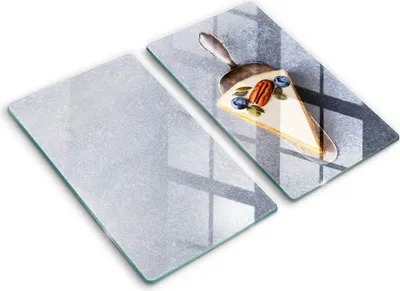 Produktbild von Abdeckung Glas - Küchenabdeckung - 2x30x52 cm - Abdeckplatte -Stück Kuchen