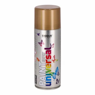 Produktbild von Biodur | Sprühlack - 24 Karat Gold - 400ml, Sprühfarbe, Lackspray, Universal - Betonfarbe, Sprühlacke für Holz, Metall, Glas