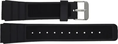 Produktbild von JuwelmaLux Uhrenband Kunststoff mit Edelstahl Schließe JL28-10-1073 18 mm