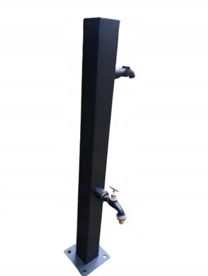 Immagine prodotto di Rubinetto da giardino Rubinetto da giardino Colonna d'acqua Punto d'acqua Nero opaco 75 cm