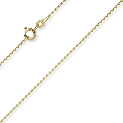 Produktbild von 1,2mm Kette Ankerkette Collier aus 750 Gold Gelbgold diamantiert 42cm