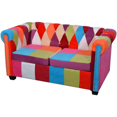 Obrázok produktu pre Maison Exclusive – Dvojmiestna pohovka Chesterfield z látky