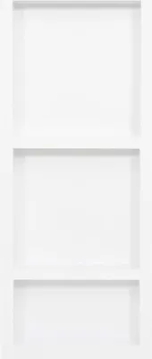 Obrázek produktu pro vidaXL Sprchová nika se 3 přihrádkami, vysoký lesk, bílá 41x99x9 cm