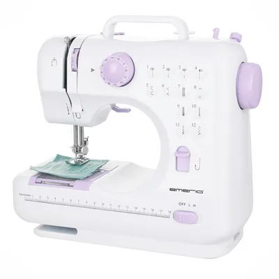 Productafbeelding van Emerio Naaimachine – 12 Ingebouwde Steekprogramma’s – Voor- en achteruit naaien – Auto-Reverse – Draadafsnijder – Verlichting – SEW-121820