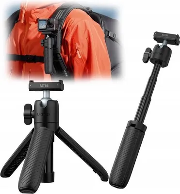Zdjęcie produktu dla Mini Statyw Kijek Selfie Uchwyt na Plecak DJI Action 5 Pro 4 3 / ULANZI / MT66