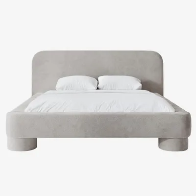Produktbild von MNUUO Polsterbett COLEA mit Bettkasten Grau 140 x 200 cm Hebbarer Metall-Lattenrost
