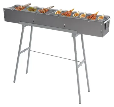 Image de Barbecue de camping portable au charbon de bois, pliable et léger