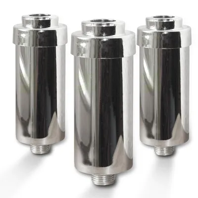 Produktbild von 3x Duschfilter FitAqua chrom Wasserfilter zum Wohle Ihrer Haut BPA-frei