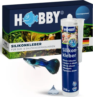 Produktbild von HOBBY Aquaristik Silikonkleber I 310 ml Kartusche I hochelastischer Silikon für