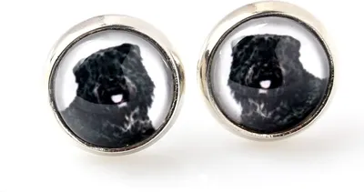 Produktbild von Flandrischer Treibhund, Bouvier des Flandres - deine Ohrringe handgefertigtes Foto, eigenes Foto, Schmuck der Marke Art.-Dog