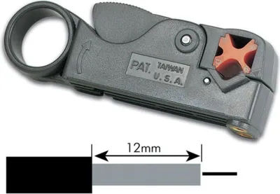 Produktbild von Toolland Koaxialkabel-Abisolierer, RG58 und RG59, effizientes und präzises Abisolieren ohne
