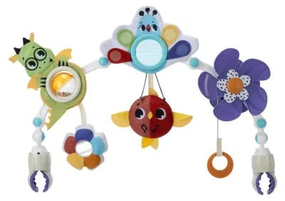 Productafbeelding van Tiny Love Muzikale Natuurboog, Speelgoed voor kinderwagen, Baby, 0+ maanden, Universeel verstelbare bevestigingsclips, 8 activiteiten, Born To Party