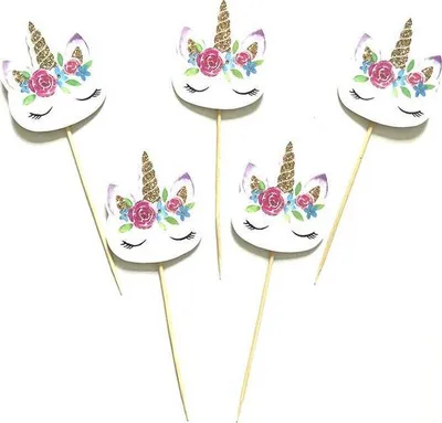Obrázek produktu pro Zápich do muffinů unicorn 24ks - Cakesicq