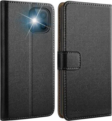 Immagine prodotto di Custodia in pelle nera di alta qualità con chiusura magnetica