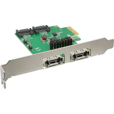 Image de InLine® 76696B carte d'interface, 2+2x SATA 6Gb/s, PCIe, pas de RAID
