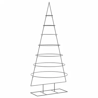 Immagine prodotto di vidaXL Albero di Natale in metallo per decorazioni nero 210 cm