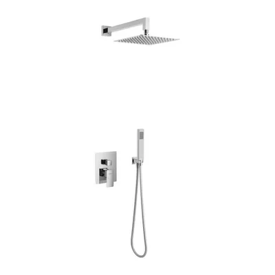 Produktbild von ECOLAM Duschsystem Dusche Unterputz Keria Duscharmatur Regendusche Brause chrom modern