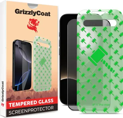 Produktbild von GrizzlyCoat Easy Align iPhone Air Panzerglas Gehärtetes Glas Displayschutz Privacy - Hüllenfreundlich + Applikator
