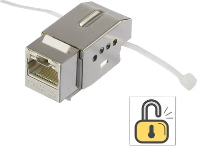 Produktbild von renkforce RJ45-Einbaumodul Keystone CAT 6 KSV10 (KSV10)