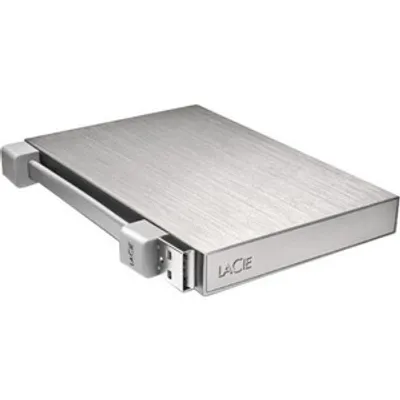 Produktbild von LaCie Rikiki Go, 500 GB, USB 2.0, 6.35 cm (2.5"), Silber, 10.97 cm, 7.5 cm