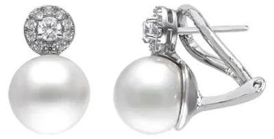 Image de Paire De Boucles D'oreilles Majorica, Argent 925 18206.01.2.E00.907.1