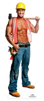 Obrázek produktu pro Chippendales kartonový stand-up Billy stavební dělník