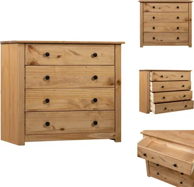 Produktbild von vidaXL Sideboard 80x40x73 cm Kiefernholz Panama -  Sideboards