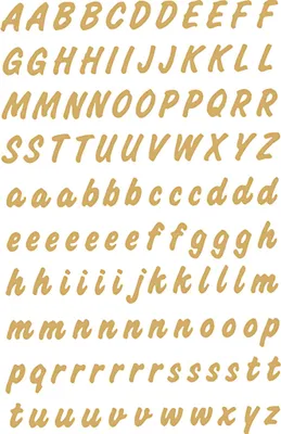 Produktbild von HERMA Buchstaben Sticker A-Z Folie wetterfest gold 2 Blatt à 119 Sticker