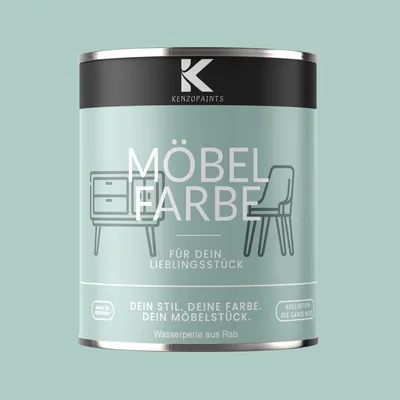 Produktbild von Kenzopaints 750ml Möbelfarbe Möbellack - Wasserperle aus Rab