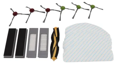 Produktbild von Ersatzzubehör-Set für Yeedi Vac 2pro Roboterstaubsauger, Hauptseitenbürste mit Filter und Wischtuch-Set