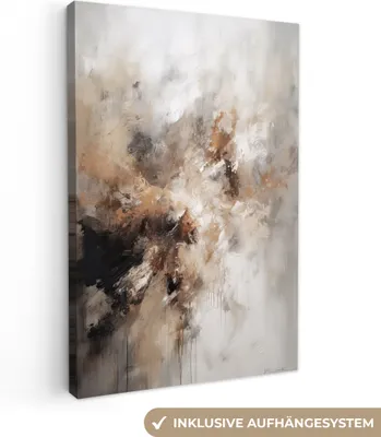 Obrázek produktu pro OneMillionCanvasses® - Obrazy na plátně - Barva - Abstraktní - Béžová - umění, nástěnné umění, nástěnné dekorace obrazy obývací pokoj, 60x90cm