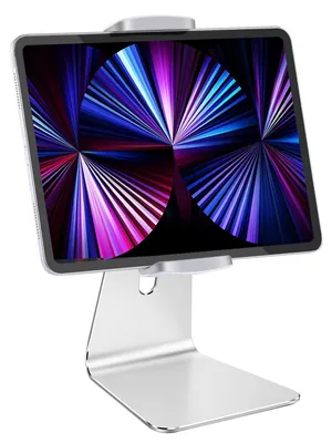 Image de Support réglable en aluminium pour tablette, idéal pour le bureau - rotation à 360°