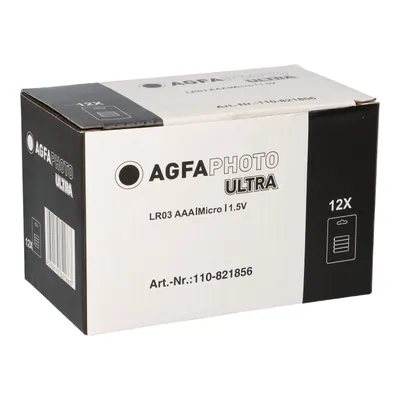 Zdjęcie produktu dla Bateria AGFAPHOTO Ultra AAA 1.5V 48 sztuk 12x blister pack of 4