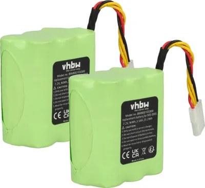 Produktbild von vhbw 2x Akku Ersatz für Neato 945-0006, 945-0065, 945-0005 für Saugroboter (3500 mAh, 7,2 V, NiMH)