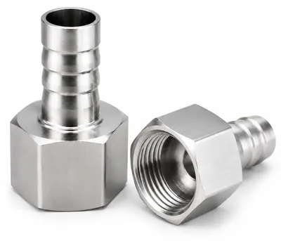 Schlauchtülle Edelstahl 1/2-12 mm, 2 Stück