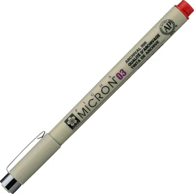 Zdjęcie produktu dla Sakura Pigma Micron Pióro techniczne Red 0,35 mm 1 szt.