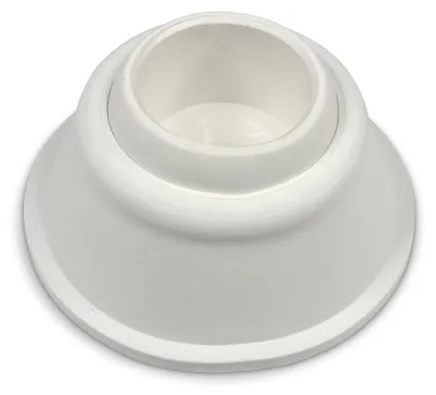 Produktbild von Fuß für Hochbeckenleiter mit Kugel 43mm weiß (1 Stk.)