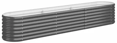 Produktbild von vidaXL Hochbeet Verzinkter Stahl 224x40x36 cm Anthrazit