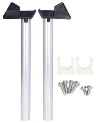 Gewächshaus-Dachrinne Silber, Regenwasserablauf-Set, 2 Stück