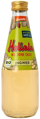 Produktbild von HOLLALA -  (Demeter) Sirup Ingwer 330ml