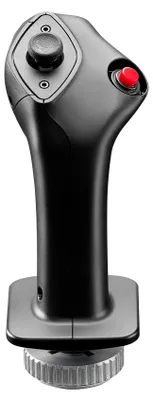 Produktbild von Thrustmaster Airbus Add-On Grip, Flight Steuerknüppel, Schwarz, Grau, 5 Tasten, 78 mm, 83 mm, 195 mm