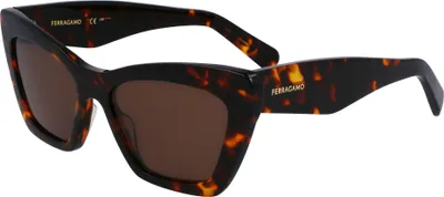 Produktbild von Ferragamo SF929SN Dark tortoise 55/17/145 Damen Sonnenbrillen