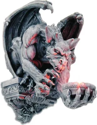 Produktbild von Gargoyle Wand Teelichthalter auf Podest sitzend