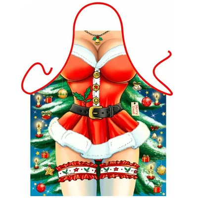 Immagine prodotto di Babbo Natale - Grembiule da cucina divertente