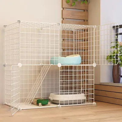Imagen del producto de Jaula interior metálica desmontable para gatos