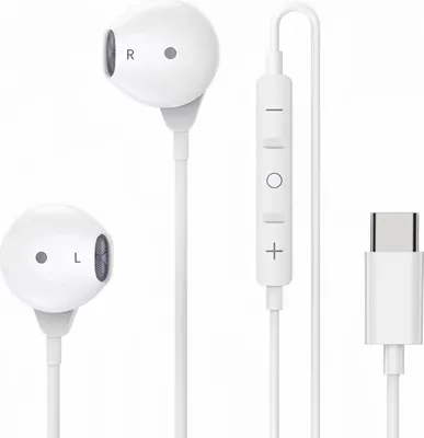 Produktbild von M45 USB-C Headset Typ-C Kopfhörer mit Mikrofon – In-Ear Stereo Klang, Kabelgebunden, Lautstärke- & Anrufsteuerung