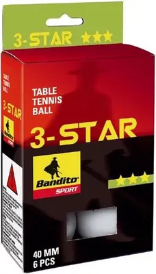 Image de Balles de ping-pong Bandito*** , 6 pièces, blanches