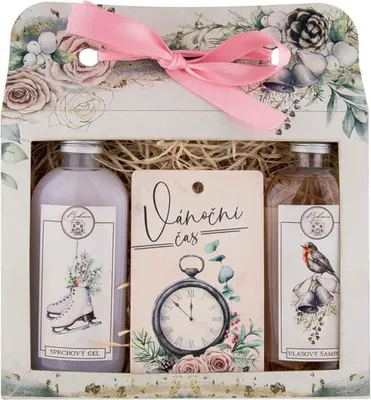 Obrázek produktu pro Vánoční kosmetická sada - Vánoční čas s vůní šípek a růže 2 x 100 ml