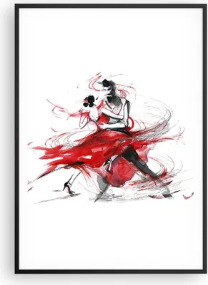 Produktbild von Gerahmtes Poster - Schwarzer Rahmen - Tanz Aktion Aktivität - 70x100 cm - Wand Bild - Wanddeko - Wandbilder - Wandposter - Bilderrahmen - Bilder - Kunstdruck - Wandbild - P2BPA70x100-3052